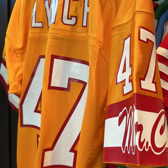 Tampa Bay Buccaneers John Lynch Mitchell & Ness Orange 1993 Authentic NFL Jersey - Picture 8 of 12
